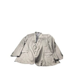 Linea Uomo Mens Gray 100 Wool Modern Fit Blazer Suit Jacket 58 Long 54 Waist‎